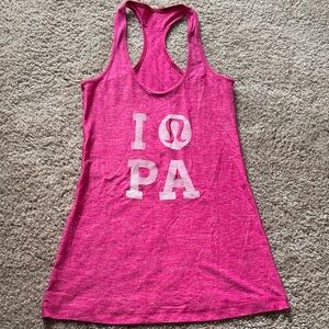 lululemon athletica Pink Tank Top